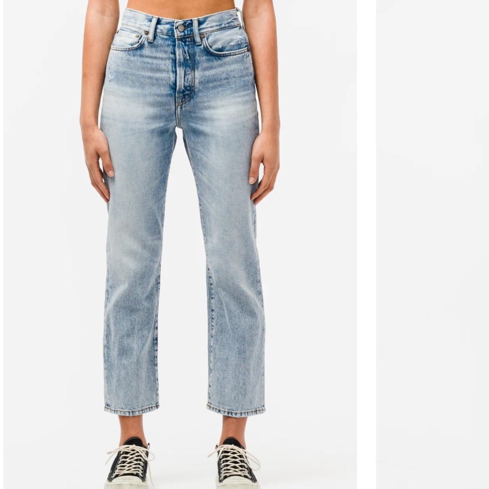 Acne Studios Mece Regular Fit Jeans in Light Trash Blue